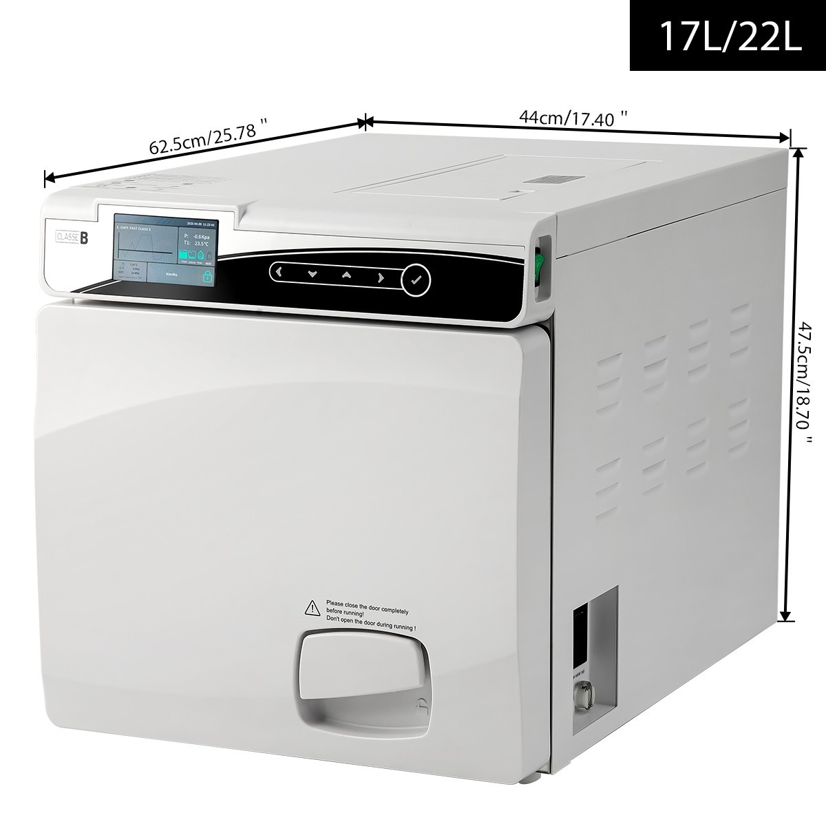 22L Dental Class B Autoclave Steam Sterilizer /Class N Sterilizer with Drying