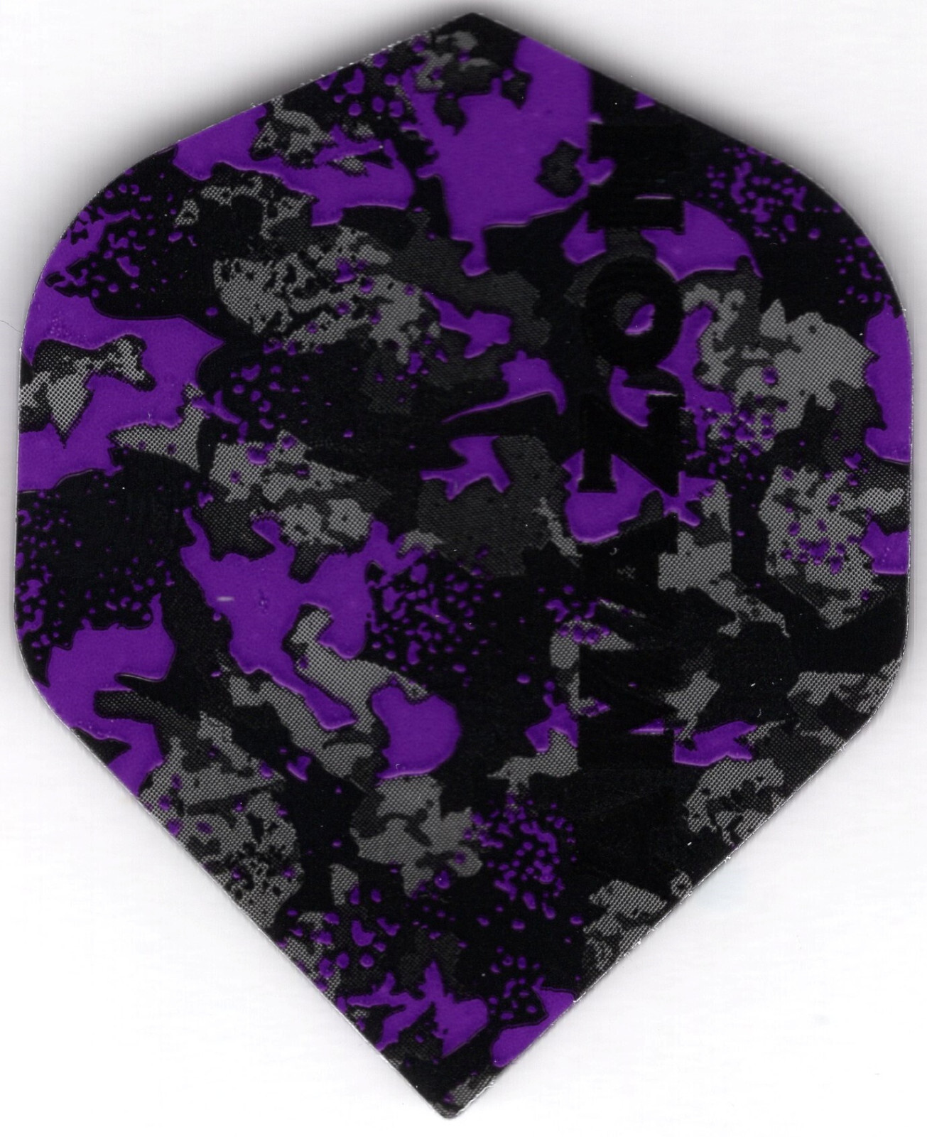 Purple AMAZON Camouflage Dart Flights: 3 per set