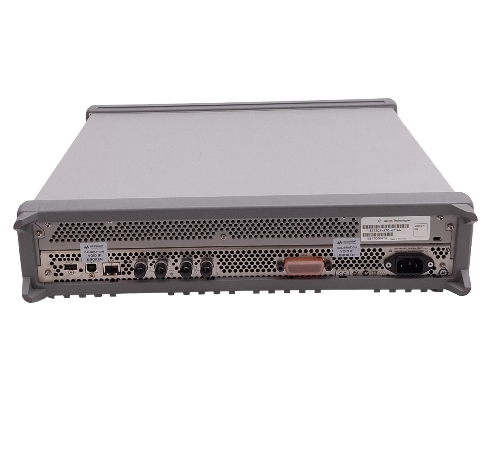 Agilent 81150A Pulse Function Arbitrary Generator 120MHz, 2-Channel, 100-240VAC