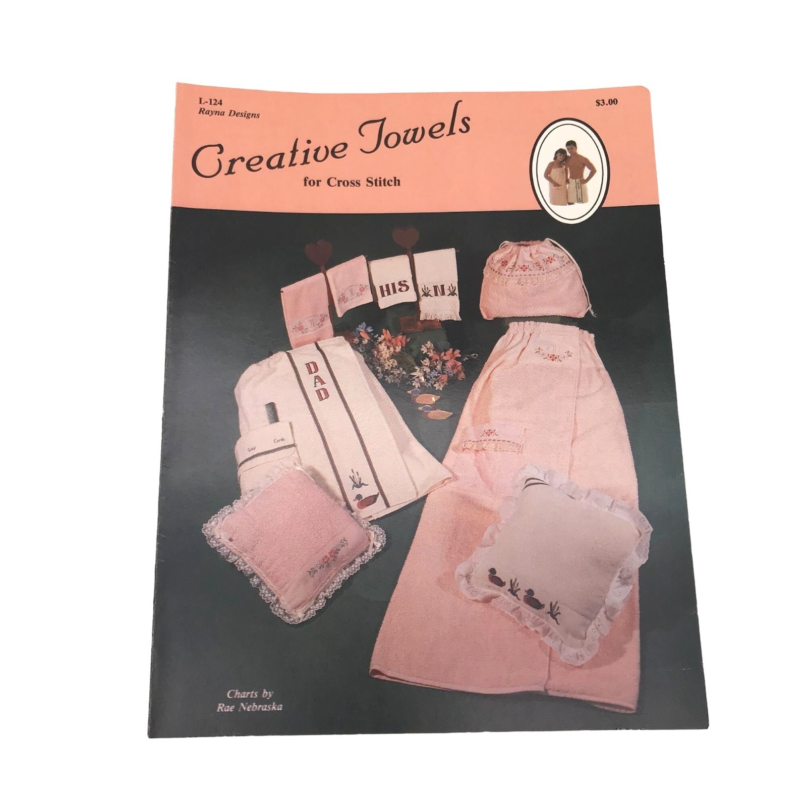 Vintage Cross Stitch Patterns, Creative Towels by Rae Nebraska, Rayna Designs
