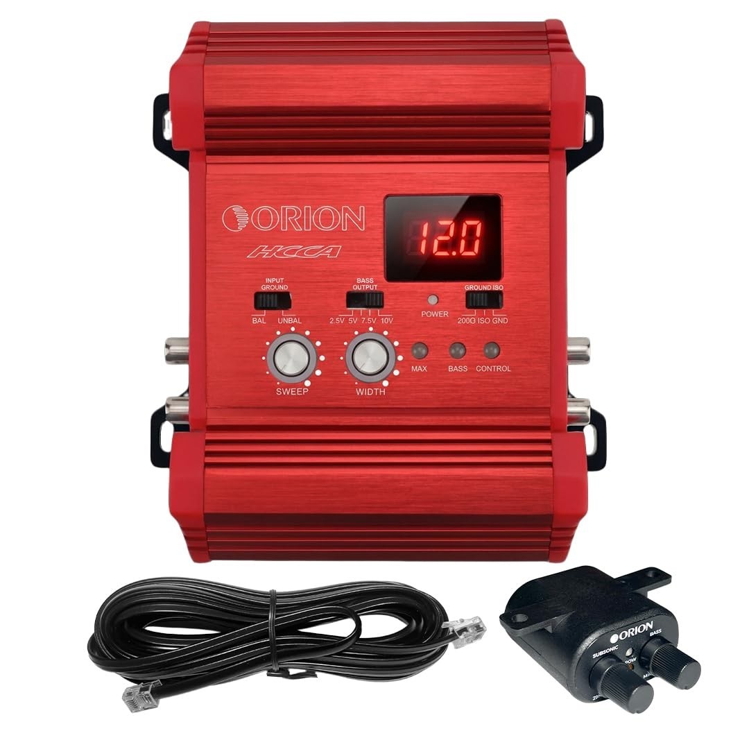 Orion HCCABP35 High Performance Bass Processor with 10V Output & Voltage Display