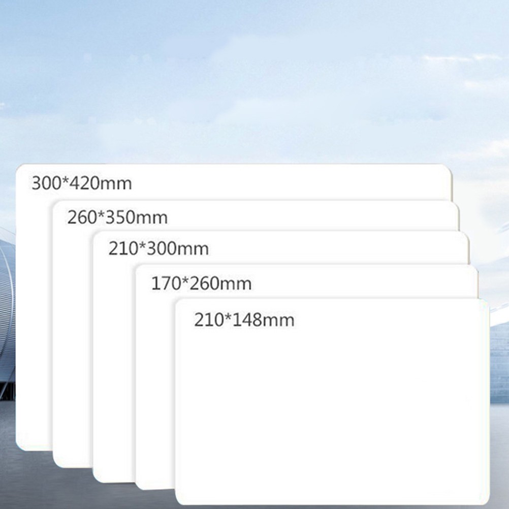 5Pcs Desktop White Board Small Whiteboard Reusable Planner Office Message Board