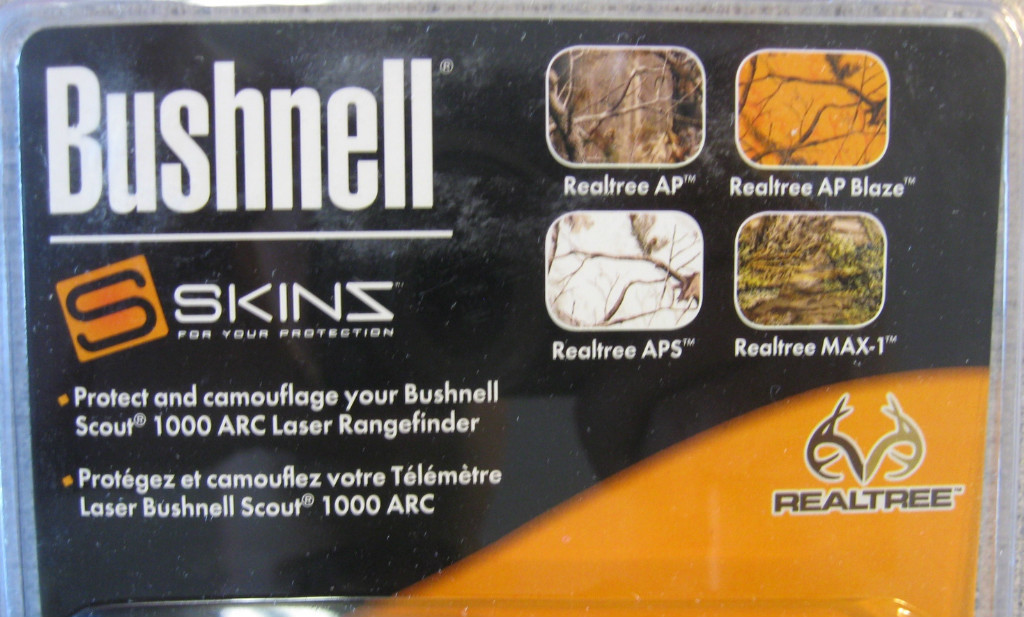 Bushnell SKINZ Scout 1000 ARC Laser Rangefinder Cover REALTREE AP SNOW Camo NEW!