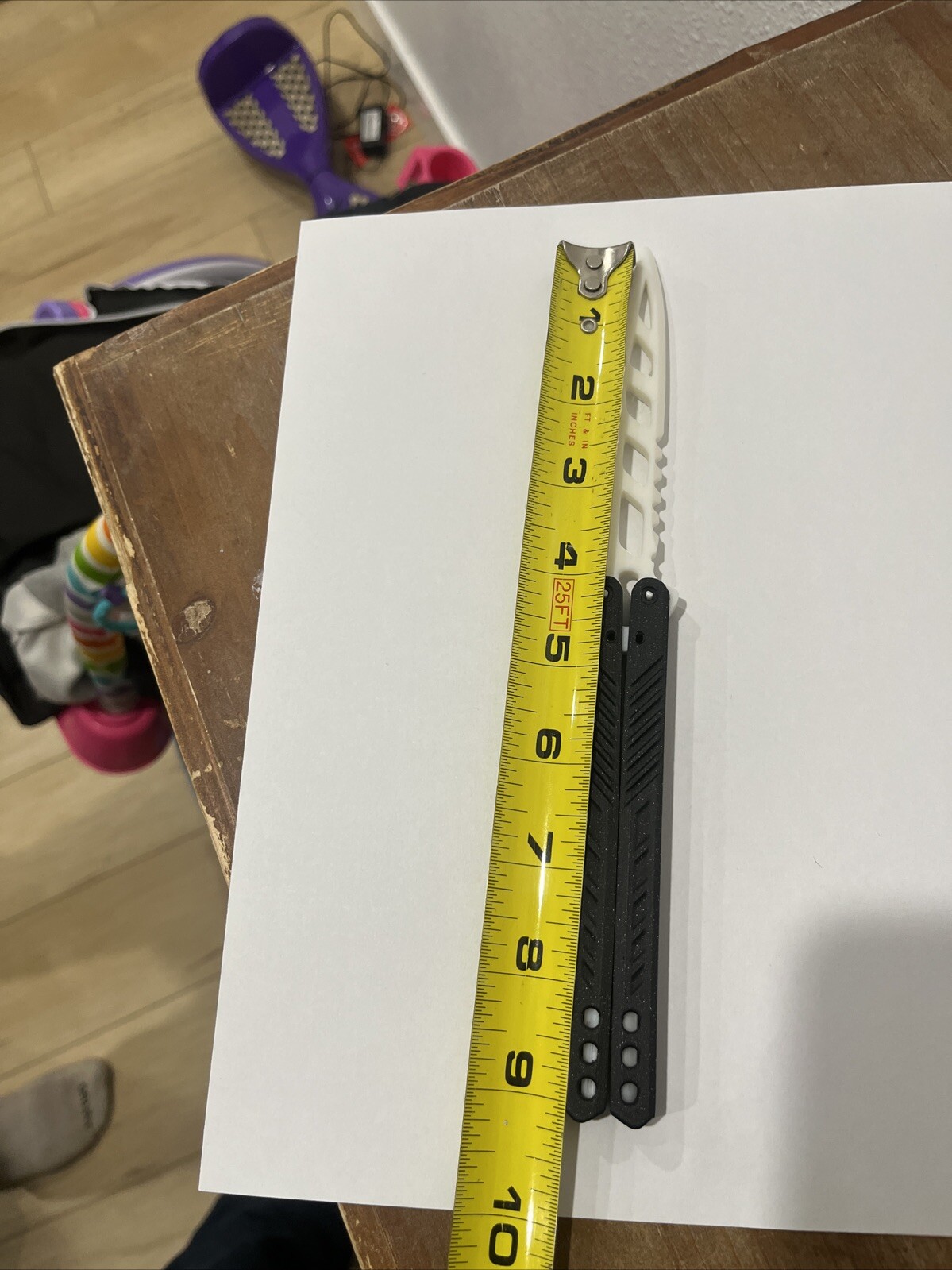 Practice Butterfly Knife, Practice Blade, 3D Printed