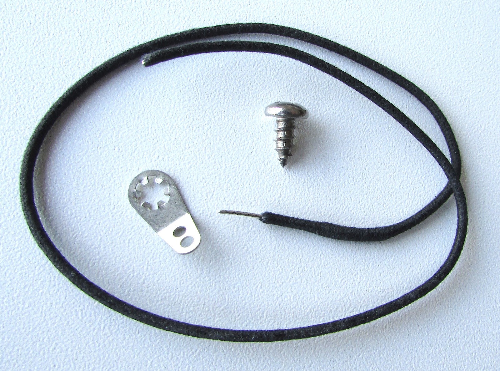 Guitar Cavity Grounding Kit w/ Ground Lug , Screw & Vintage Cloth Push Back Wire