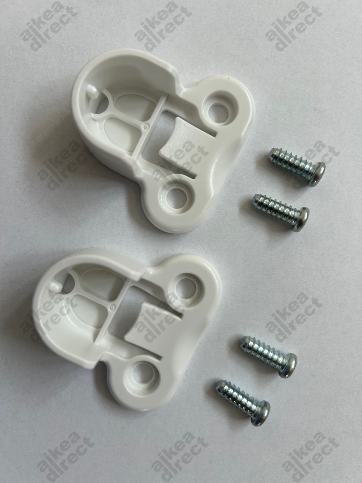 Ikea Pax Rail 2 brackets 4 screws white, Part # 130527, 100325 - NEW USA shipped