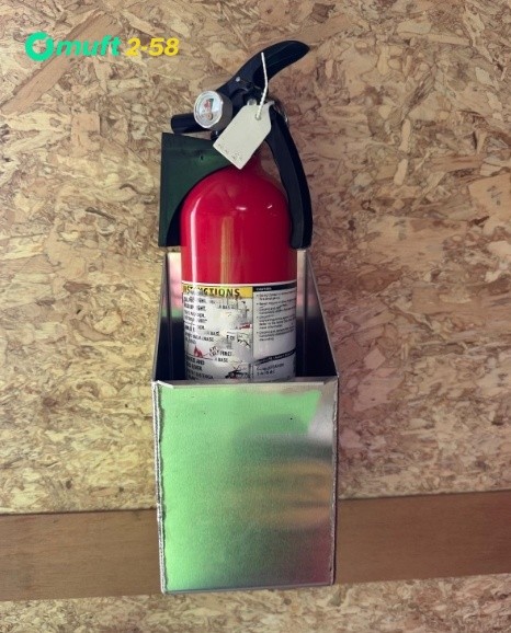 Aluminum Fire Extinguisher Holder Bracket Rack for Trailer Garage Shop Silver