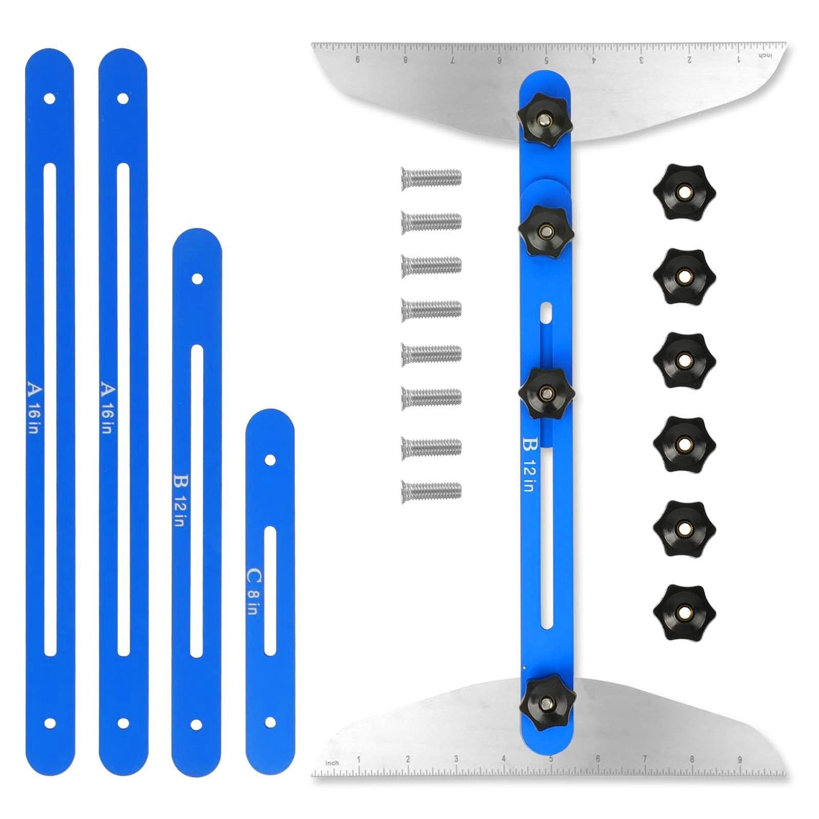 Stair Tread Template Tool, Aluminum Alloy Stair Tread Tool Jig, Stair Measuri...