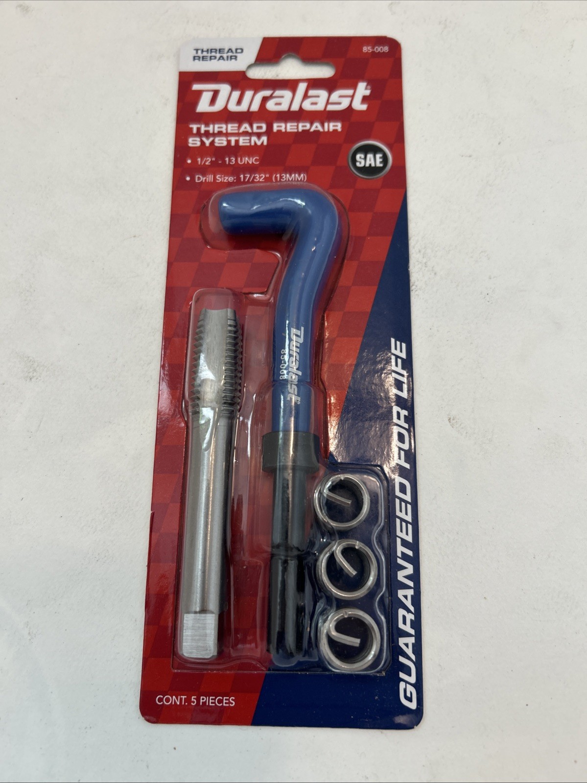 Duralast 85-007  Thread Repair System 1/2” 13 UNC  17/32”