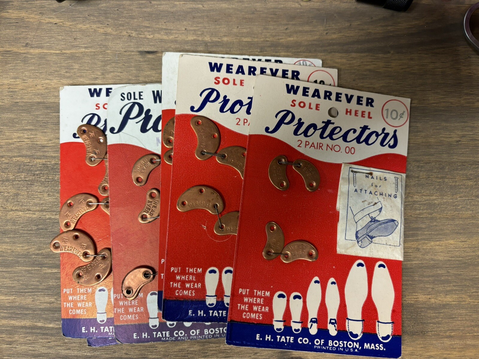 Vintage Wearever Sole Protectors NOS early Set Of 6 vintage shoe