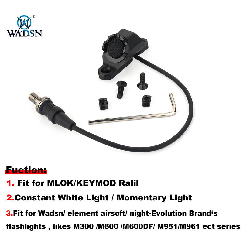 WADSN Tactical ModButton Switch Control For DBAL-A2 PEQ15 Laser M300 M600 Lights