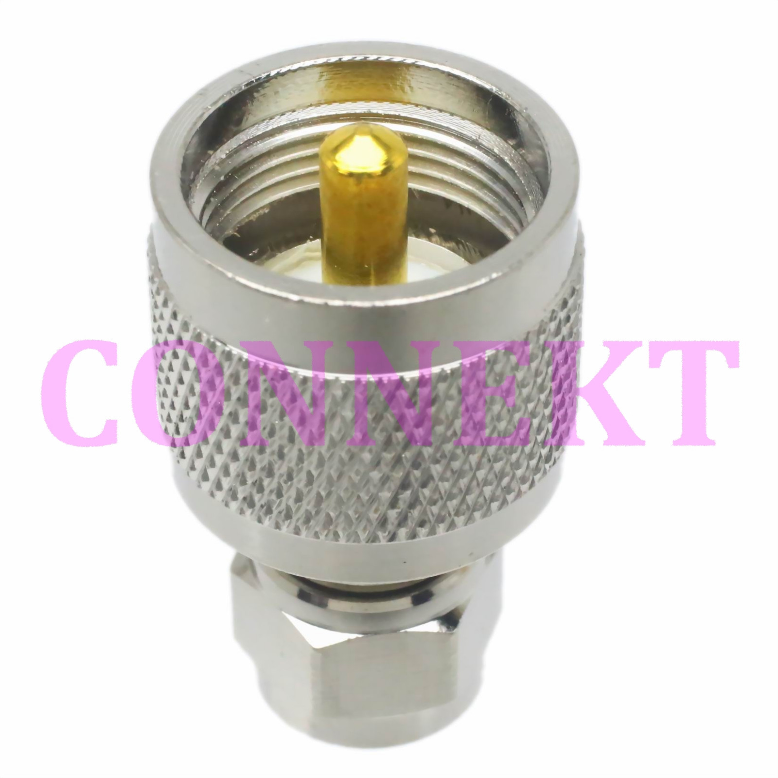 1pc PL259 UHF male plug to F TV male coaxial adapter connector ENGLISH GPS RADIO