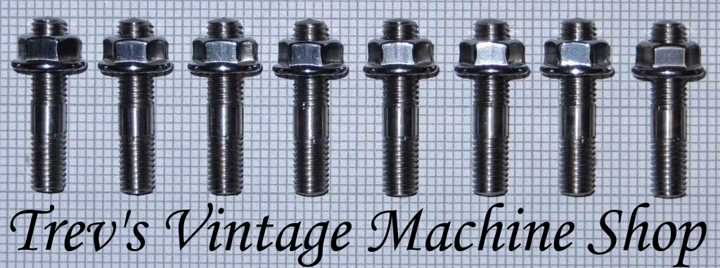 Yamaha XJ6N stainless steel exhaust studs & flange nuts, set of 8. ES1