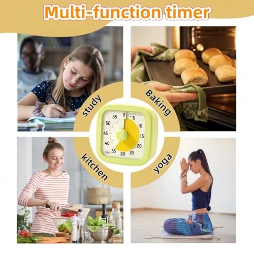 Visual Timer for Kids Timer Home - 60 Minute Kids Visual Timer Avocado Green