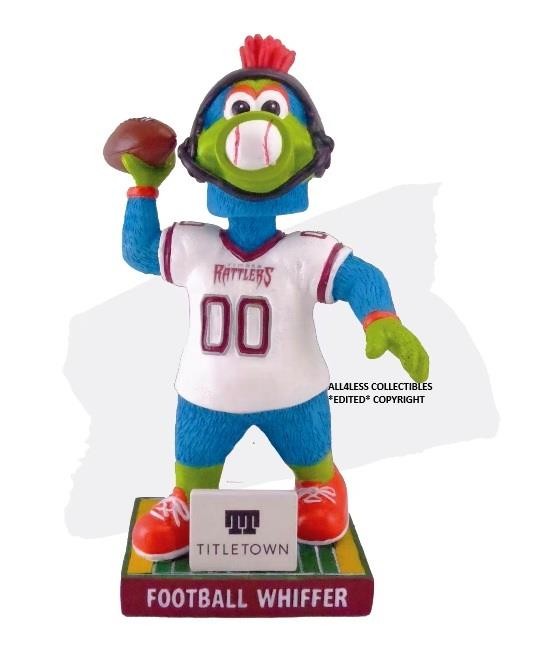 2025 WI TIMBER RATTLERS MASCOT "FOOTBALL WHIFFER" SGA BOBBLEHEAD BREWERS ~ NEW