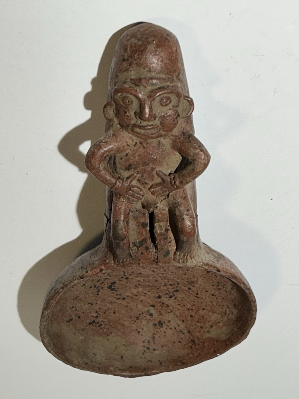 2 Antique Not Pre Columbine.  Ritual Incense Burners F&M Clay Costa Rica Pottery