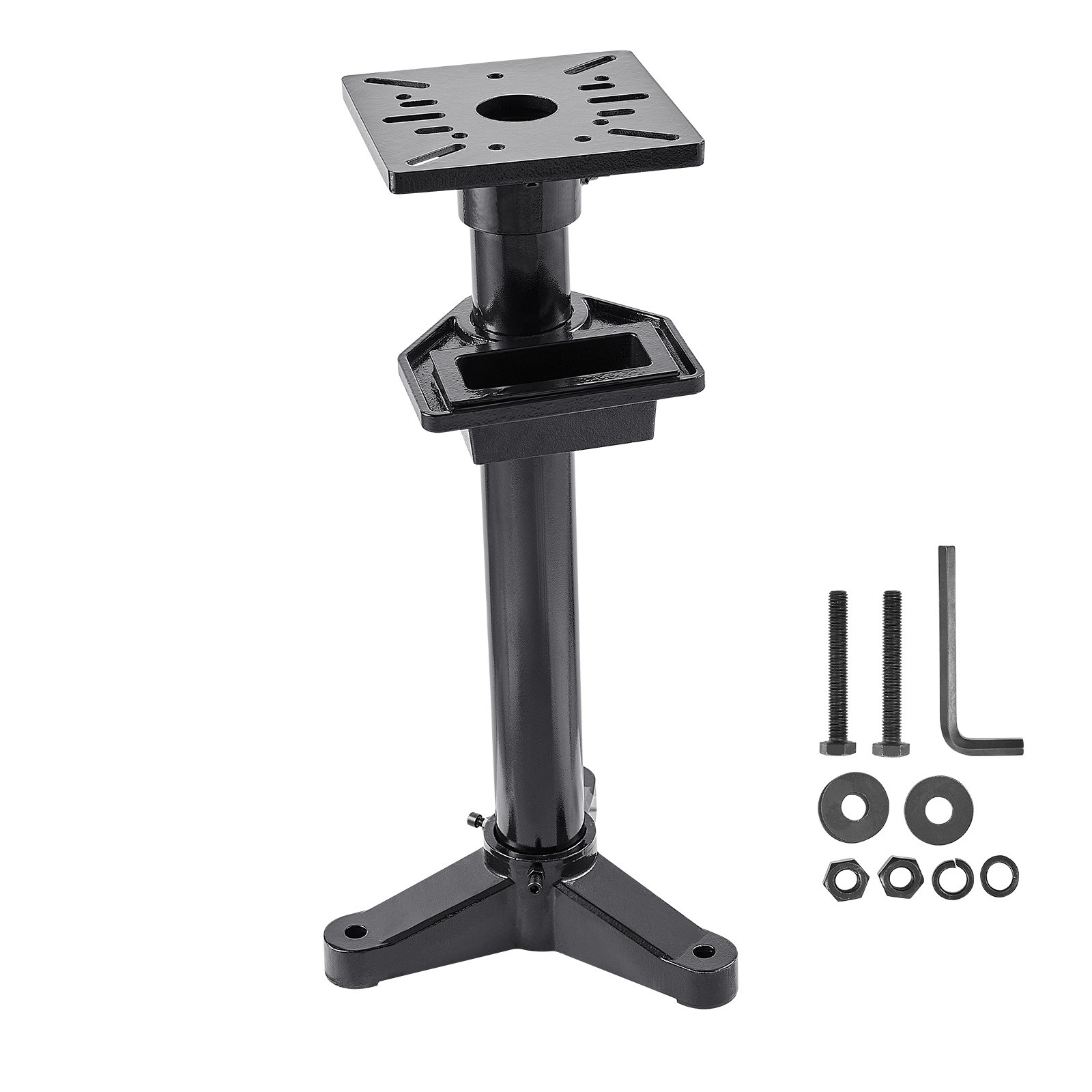Uimoso Bench Grinder Stand Vise Floor Pedestal 10.6"x10.6" Mounting Plate