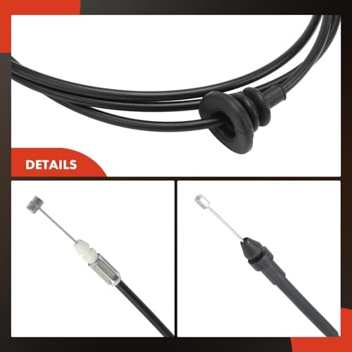 Front Hood Latch Release Cable Without Handle | Compatible with 2013-2017