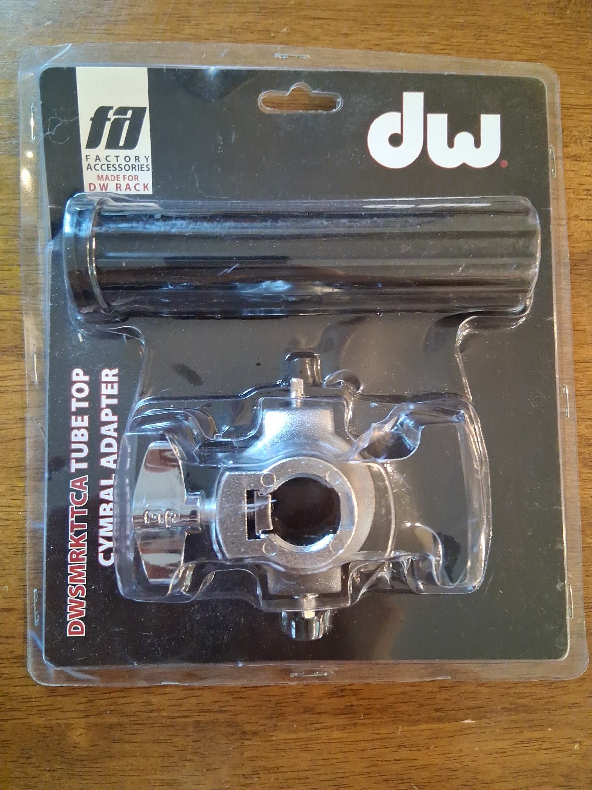 DW Tube Top Cymbal Adapter with Sleeve - 1.5"-3/4"