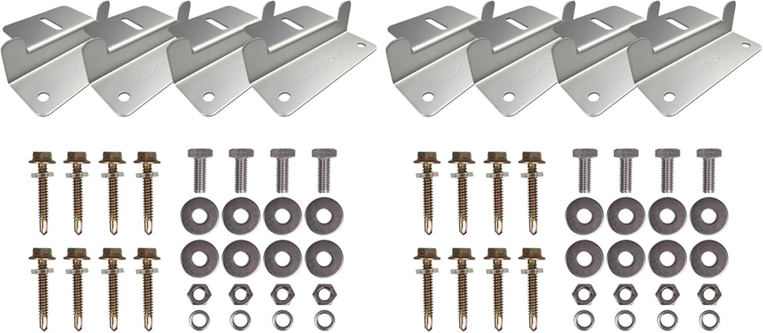 Renogy 2 Sets Solar Panel Mounting Z Brackets 2 Z Bracket, 2 Count
