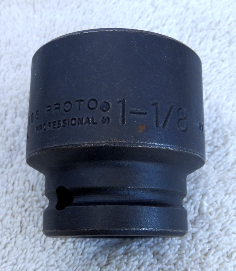 PROTO #07518S 8-POINT PROFESSIONAL IMPACT SOCKET 1-1/8" SIZE, 3/4" DRIVE