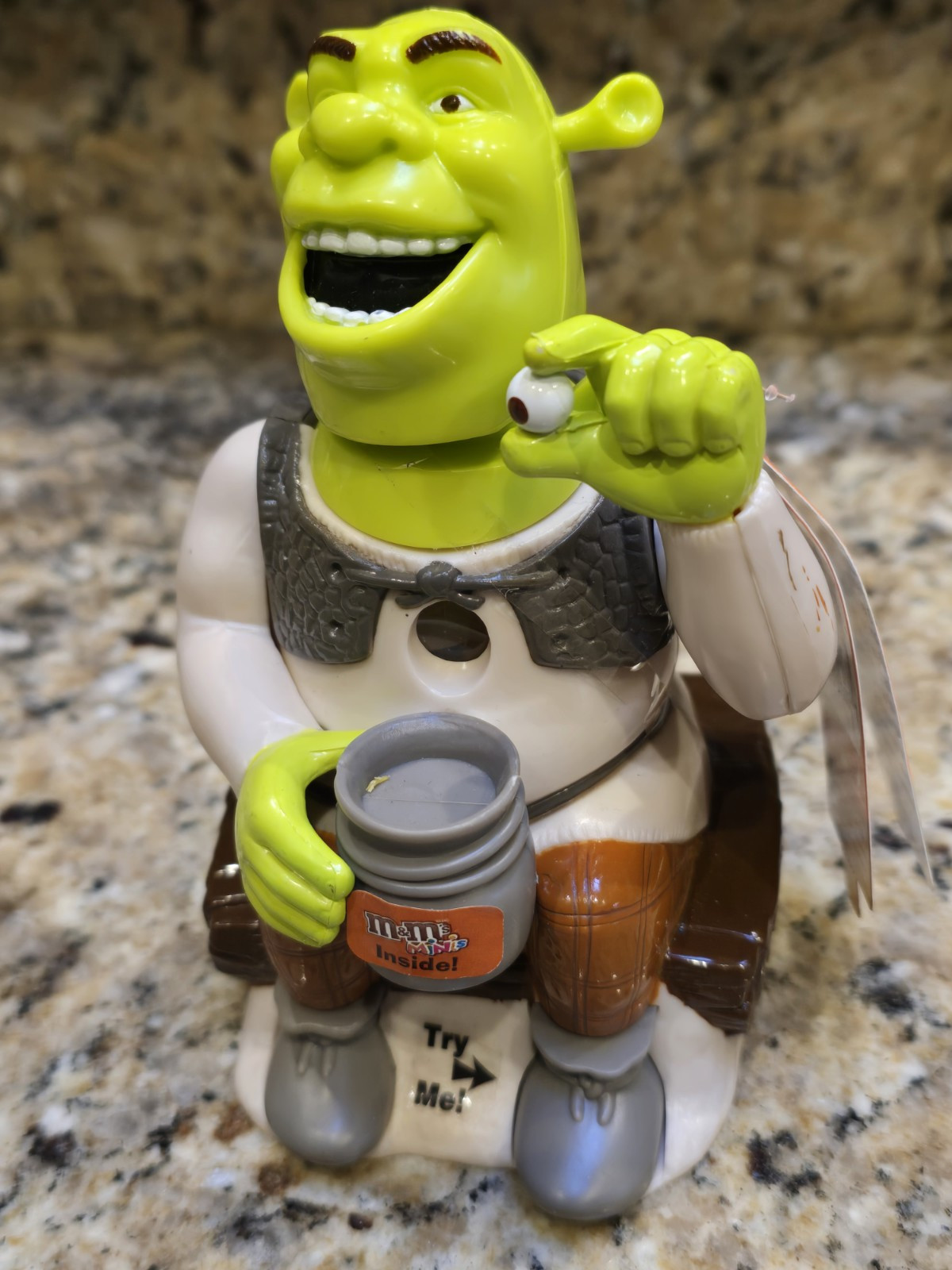 SHREK 2 M&M Candy or Nut Dispenser Dreamworks Bobblehead NEW VTG 2004