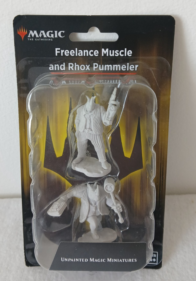 Freelance Muscle and Rhox Pummeler - Wizkids Magic the Gathering Miniatures NEW