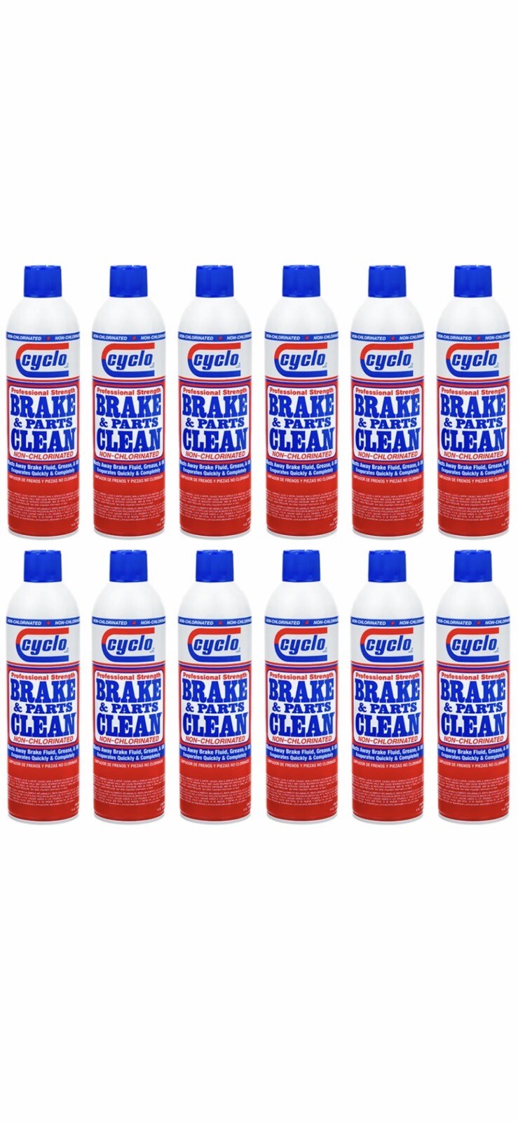 Cyclo Brake and Parts Cleaner Aerosol Non-Chlorinated Case of 12 - 14 Oz Cans