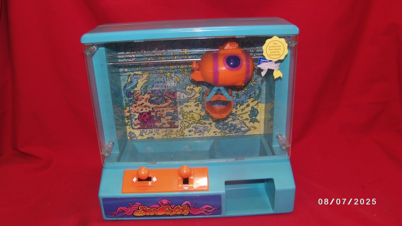 1993 Zima Sea Catch Claw Machine Crane Game Family Arcade For Parts
