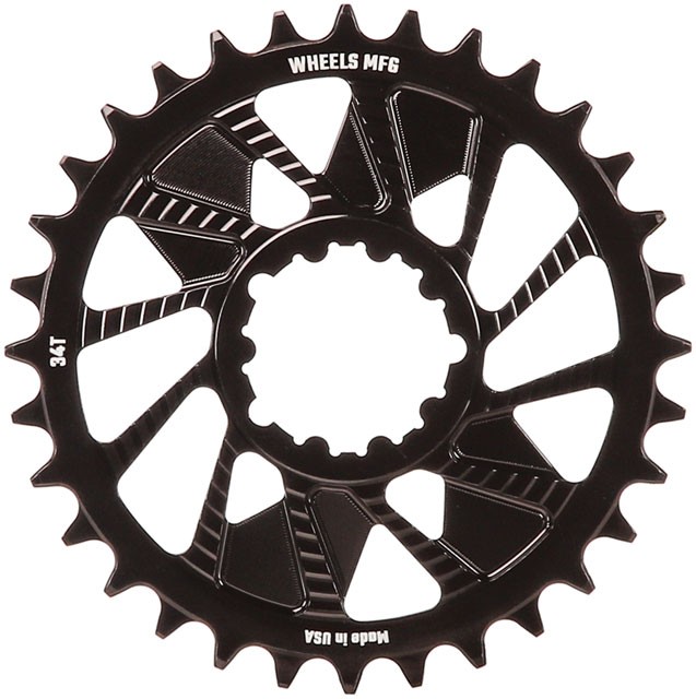 Wheels Manufacturing Direct Mount Chainring - 34t, SRAM 3-Bolt Direct Mount, 3mm