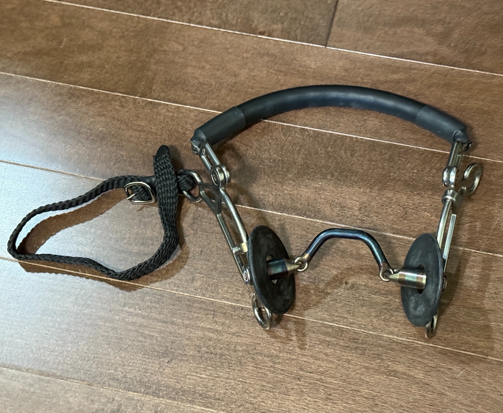 Used Trust Wide Port Hackamore Combination Bit for Horses