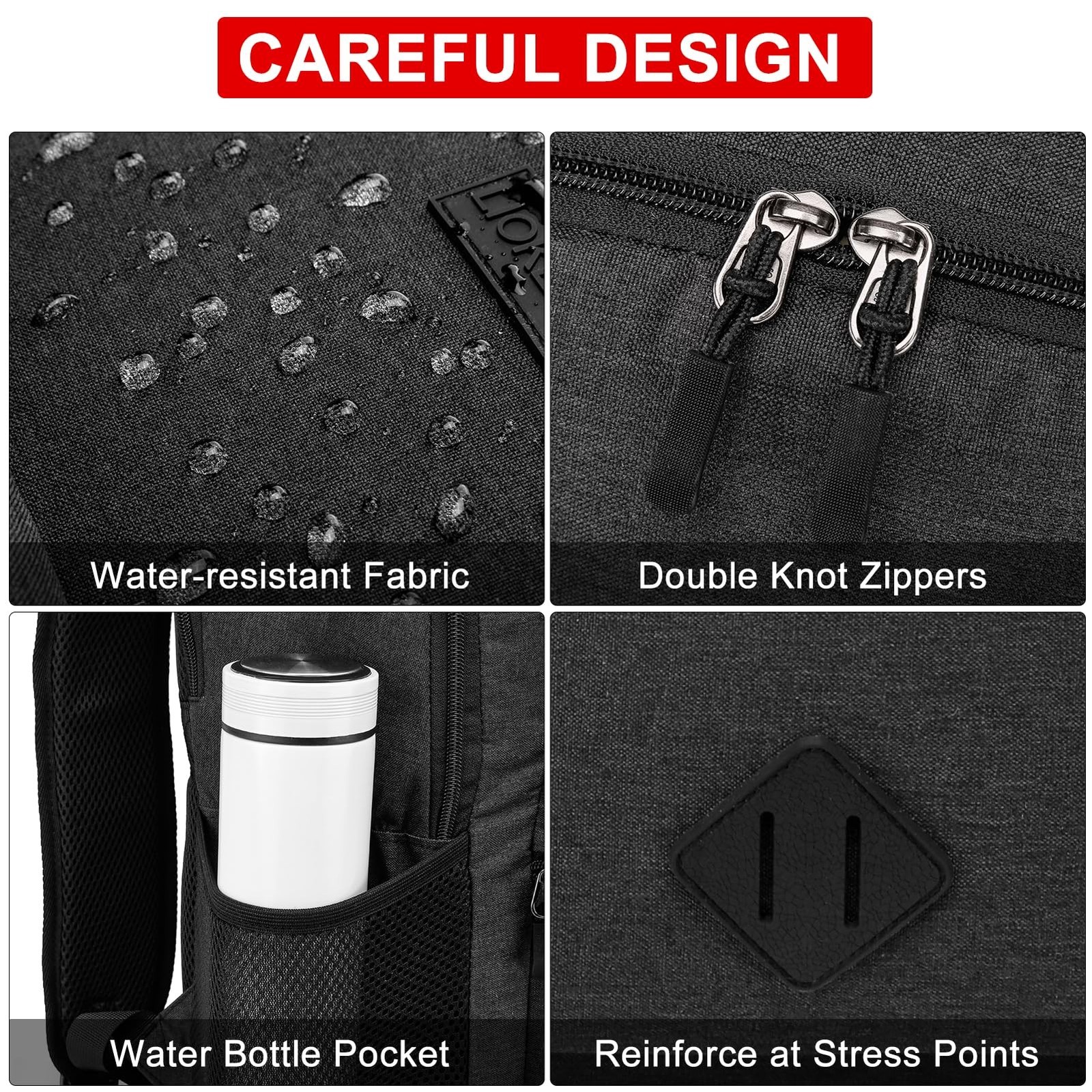 Casual Laptop Backpack,School Backpack Large Bookbag with USB for High School...