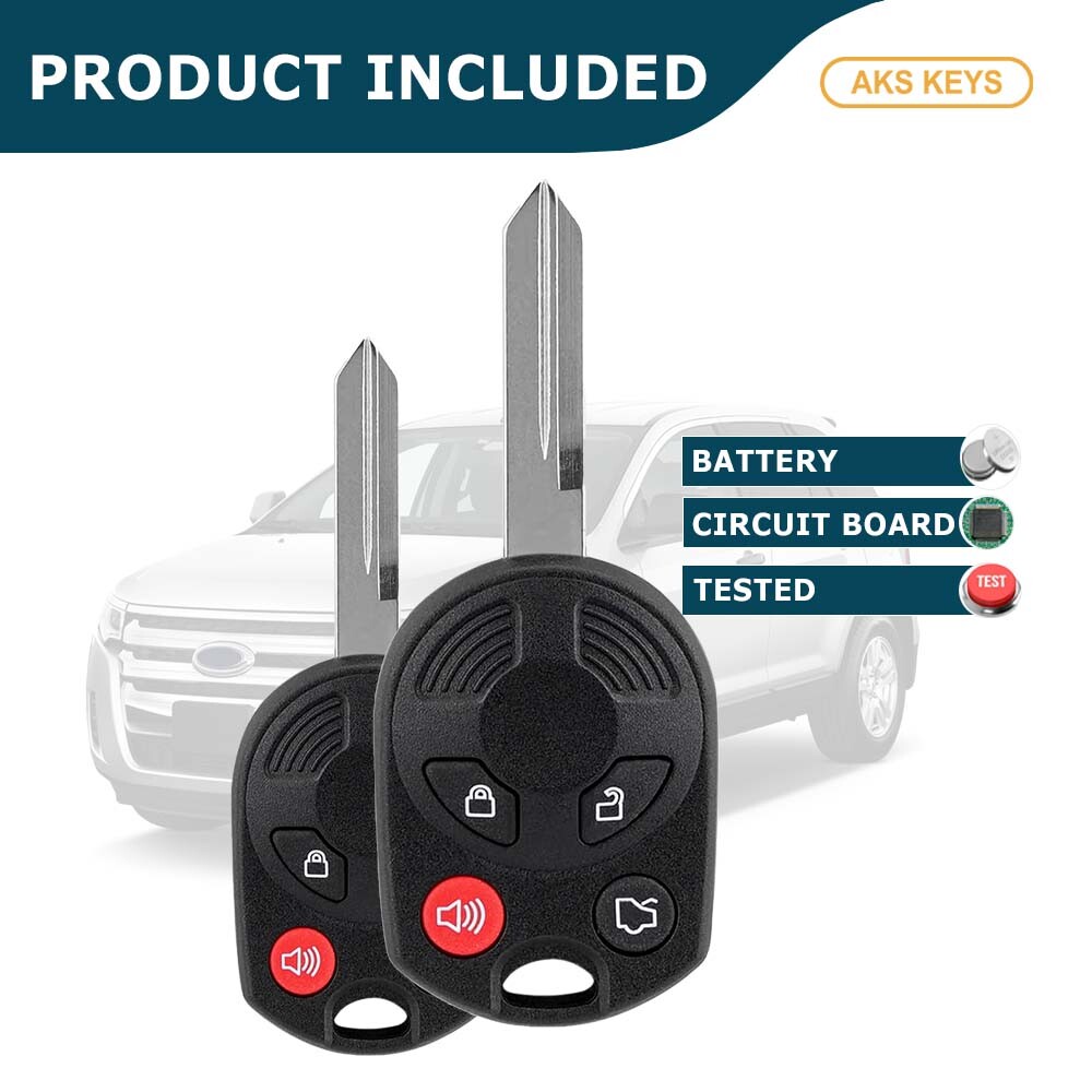 New 4B Uncut Remote Head Ignition Key Keyless Combo Fob Replacement for Ford 4B