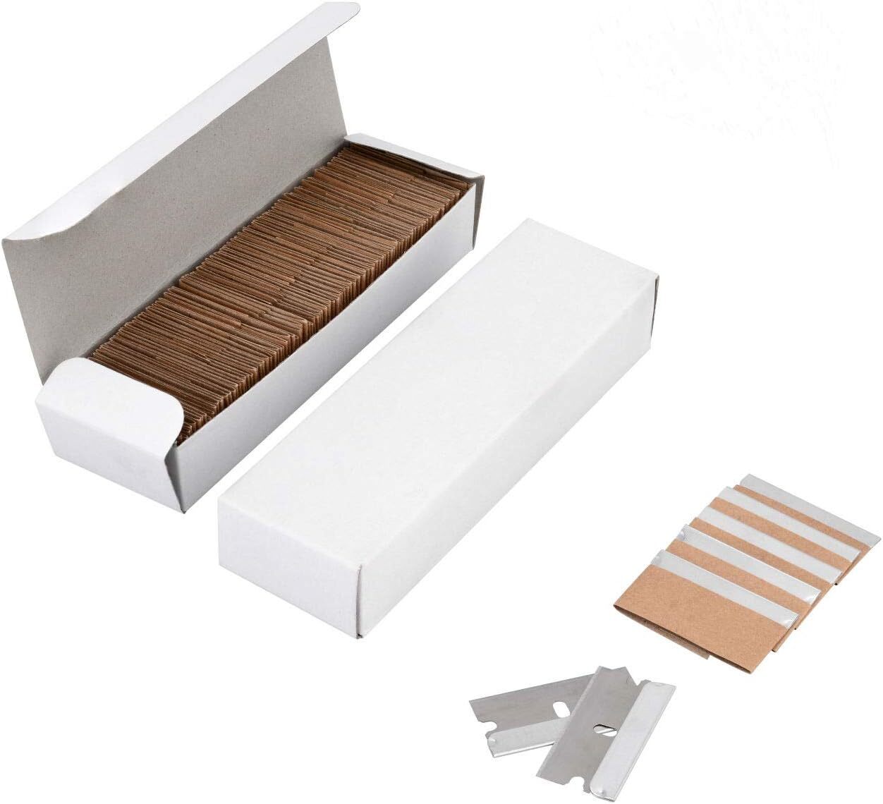 400xSingle Edge Razor Blades,Replacement Box Cutter Blades,for Removing Labels