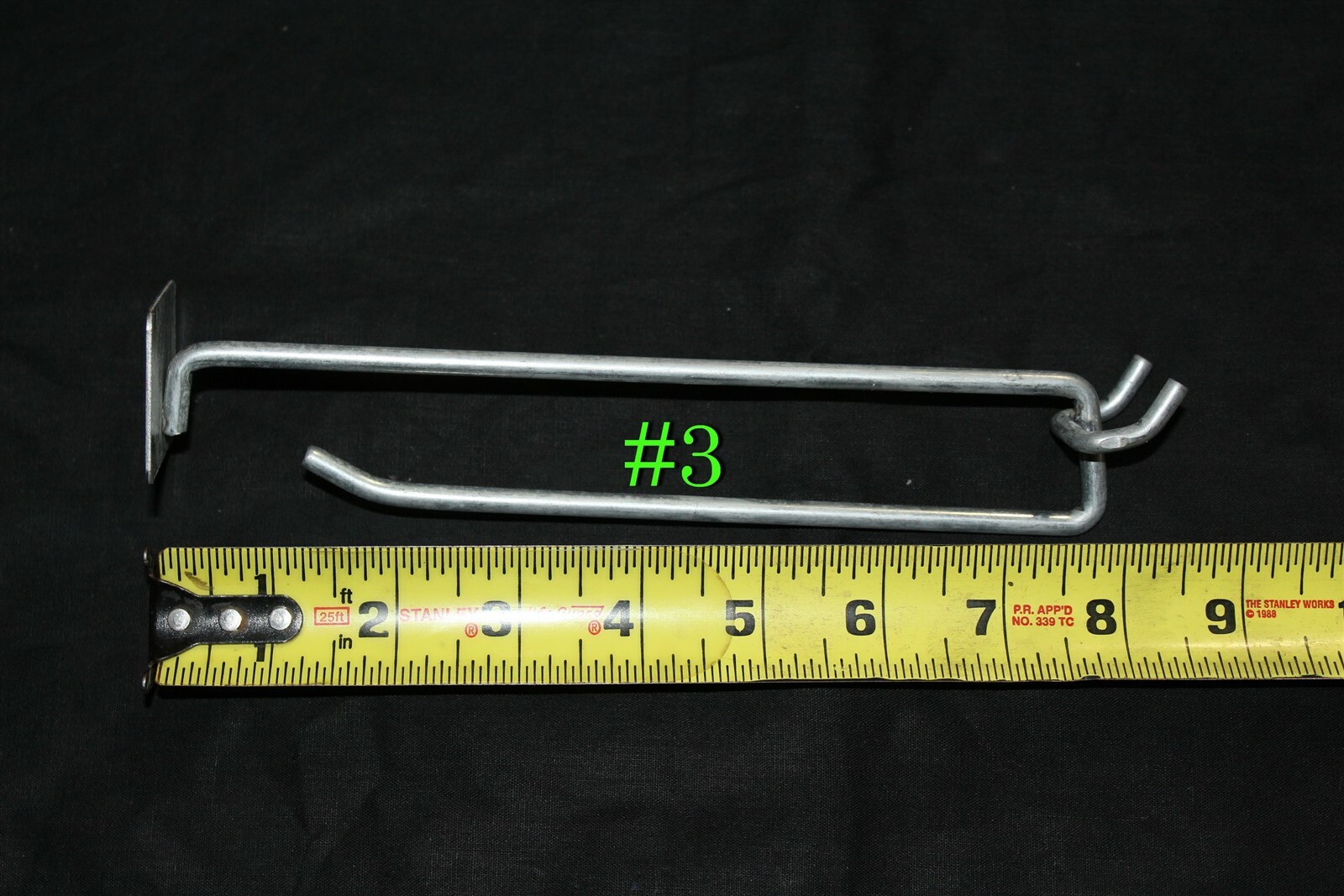 Lot of 100 Heavy Duty 6" Pegboard Scanning Hook With Label Holder #3