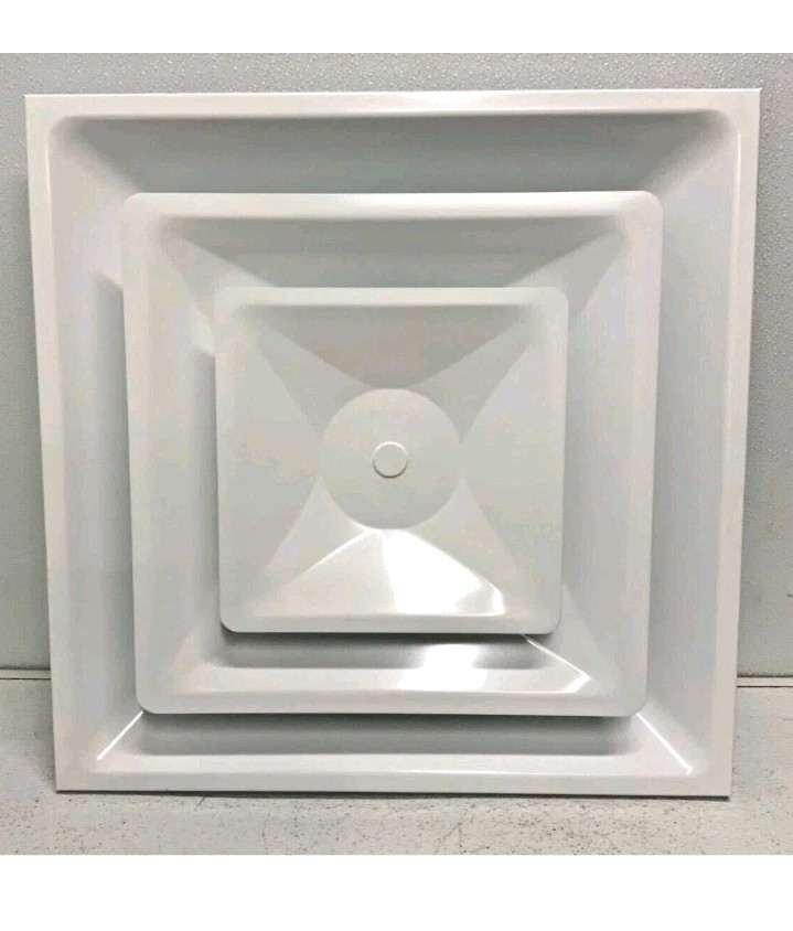 Metalaire 5700-6 10/24 01 24" X 24" White Ceiling Diffuser 10" Neck, FreeShipL48