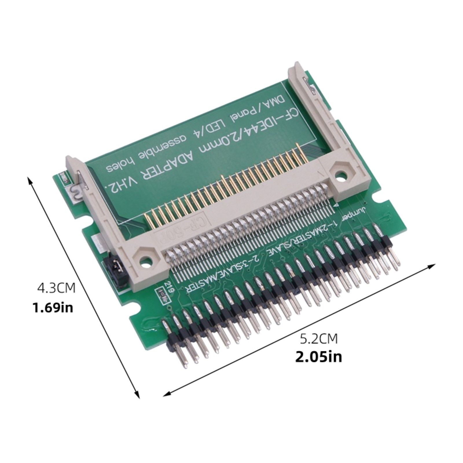 5.2*4.3cm CF to IDE Adapter Card supports Windows, for Linux, for DOS System