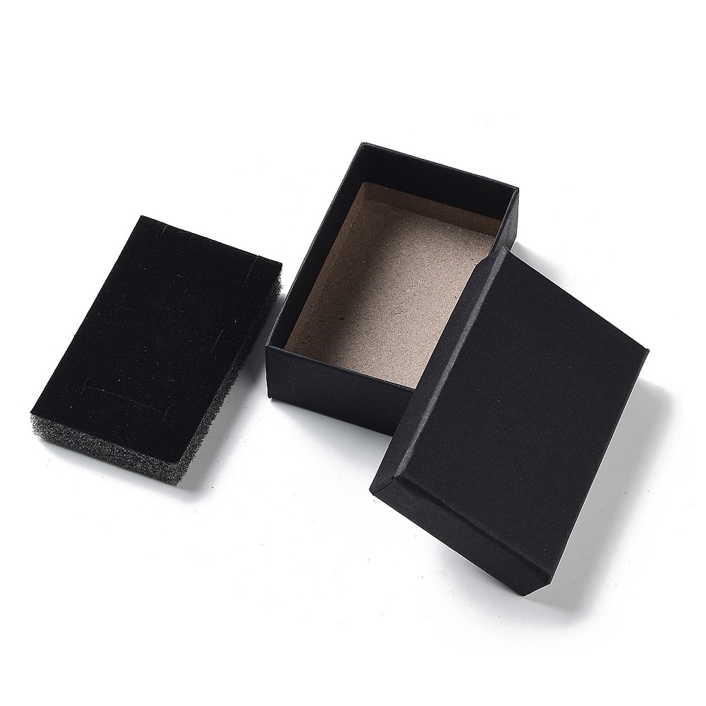 24pcs Cardboard Paper Jewelry Set Boxes w/ Sponge Rectangle for Necklace Display