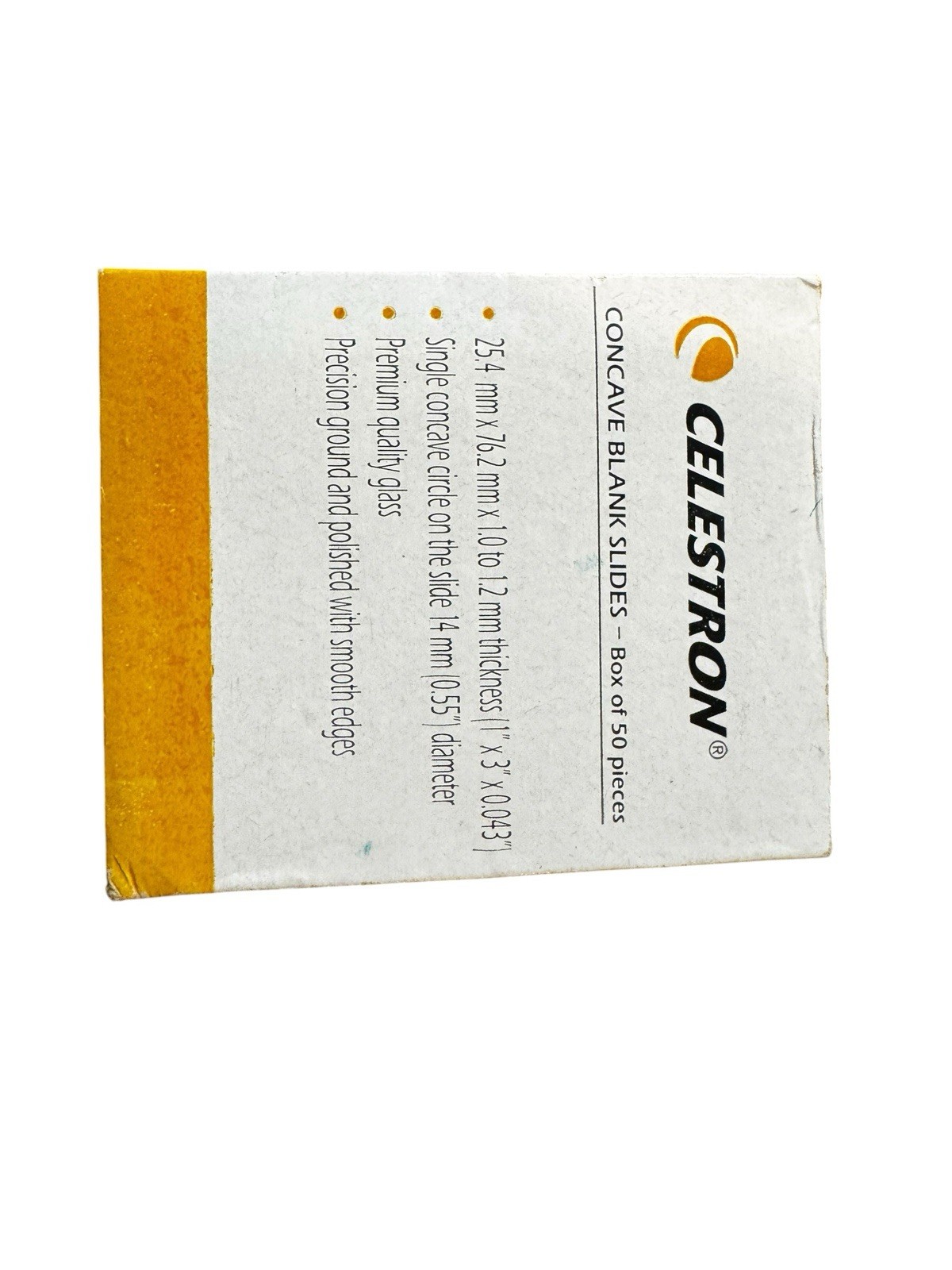 Celestron Concave Blank Slides 45 Pieces #44417