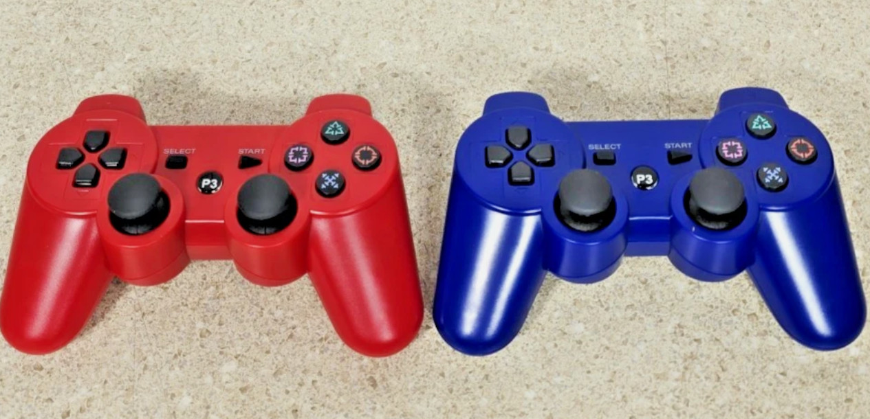 2 Wireless Controller for Sony PS3 Red/Blue PlayStation 3 - SEALED Controllers