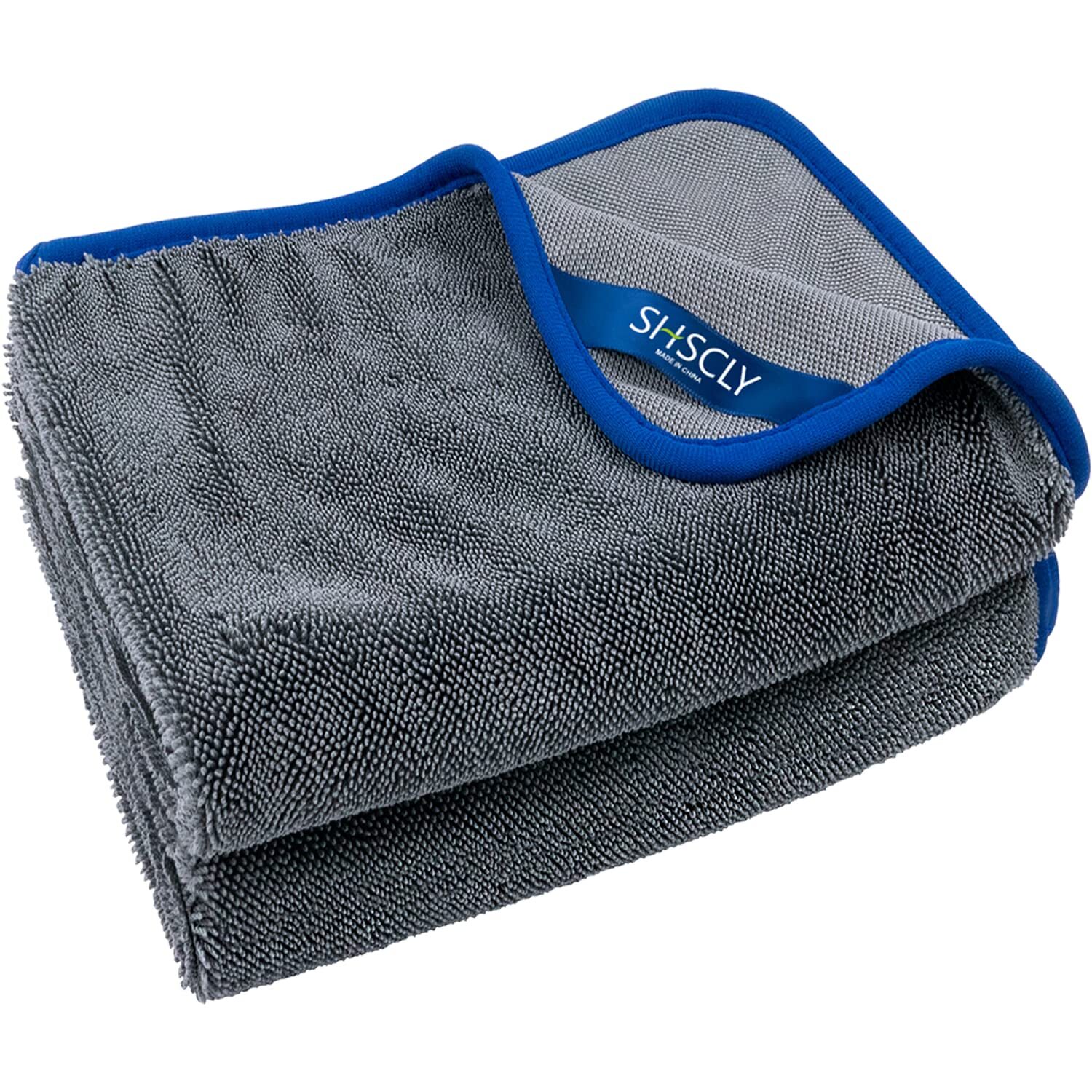 Microfiber Drying Towels for Cars Large Gray 29 x 33 Inches Pack of 2