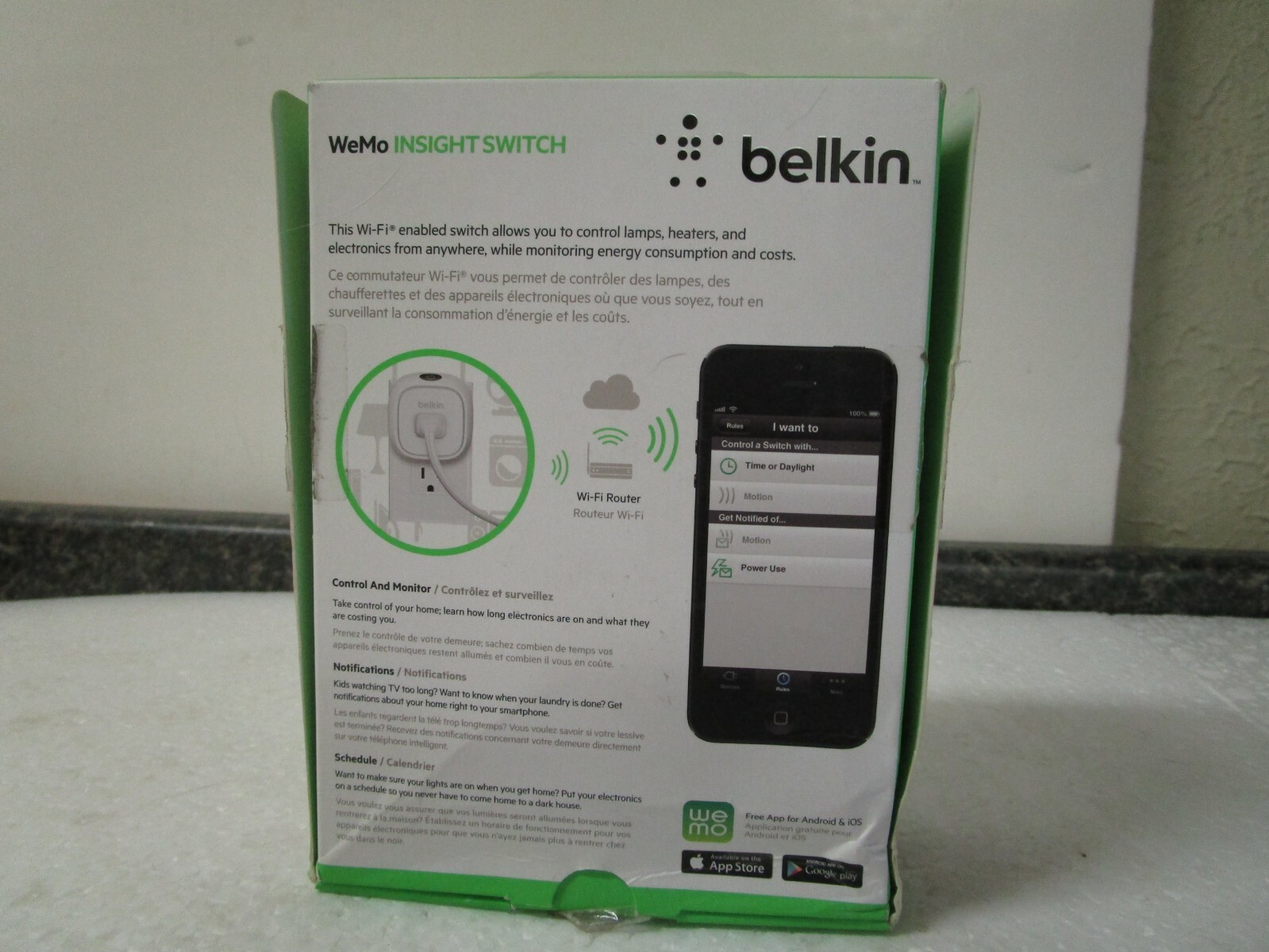 Belkin WeMo Insight Wifi Switch F7C029FC