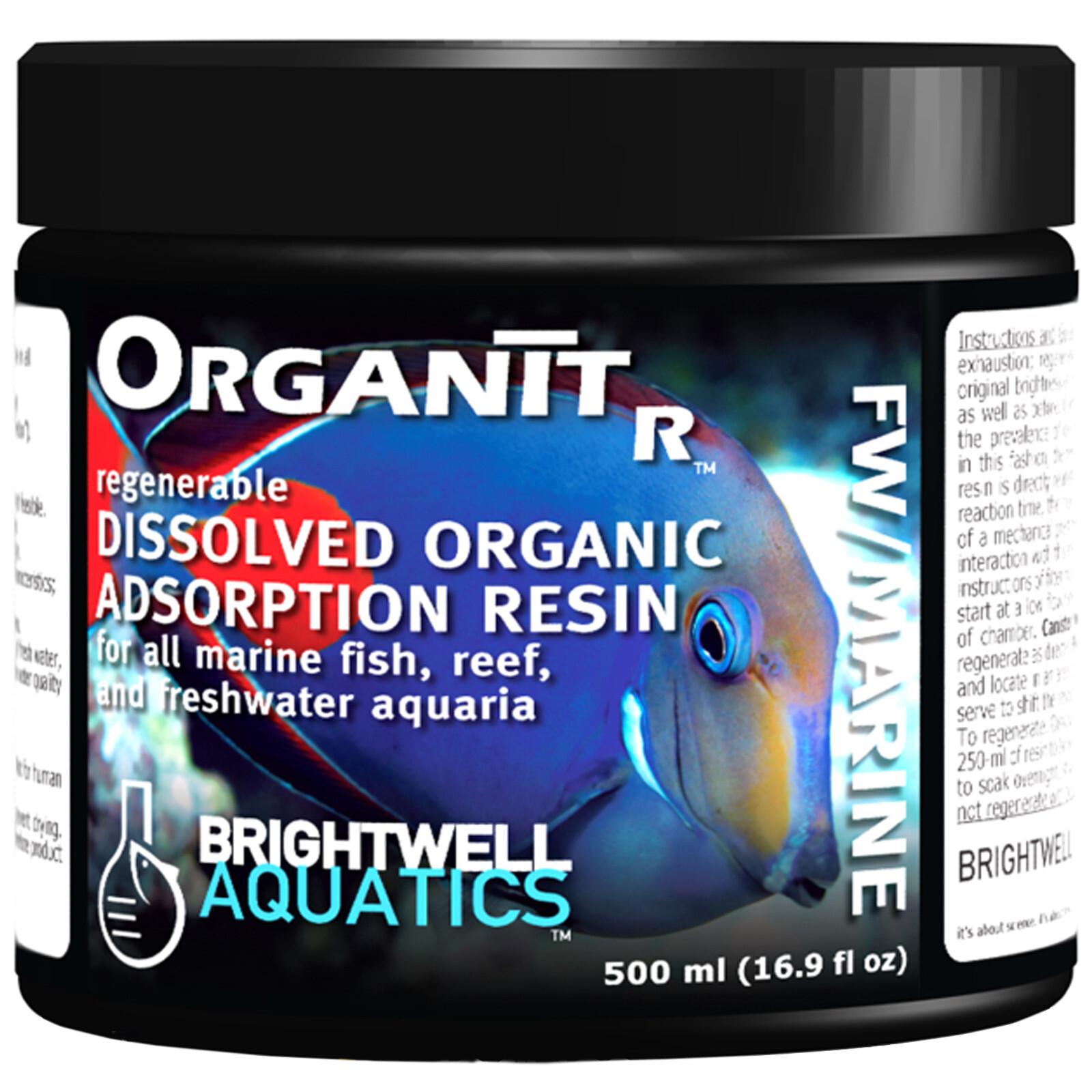 Brightwell Aquatics Organit-R 500mL Dissolved Organic Material Adsorption Resin