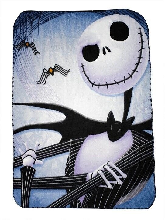 New The Nightmare Before Christmas Fleece Throw Gift Blanket Cartoon Movie Jack