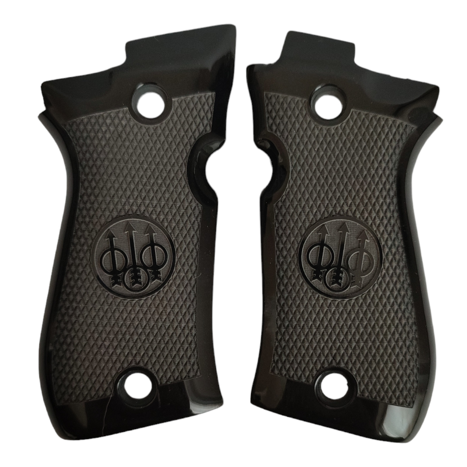 Beretta 81F 81FS 84F 84FS 81 BB Acrylic Pistol Grips Engraved Grip HANDMADE Set