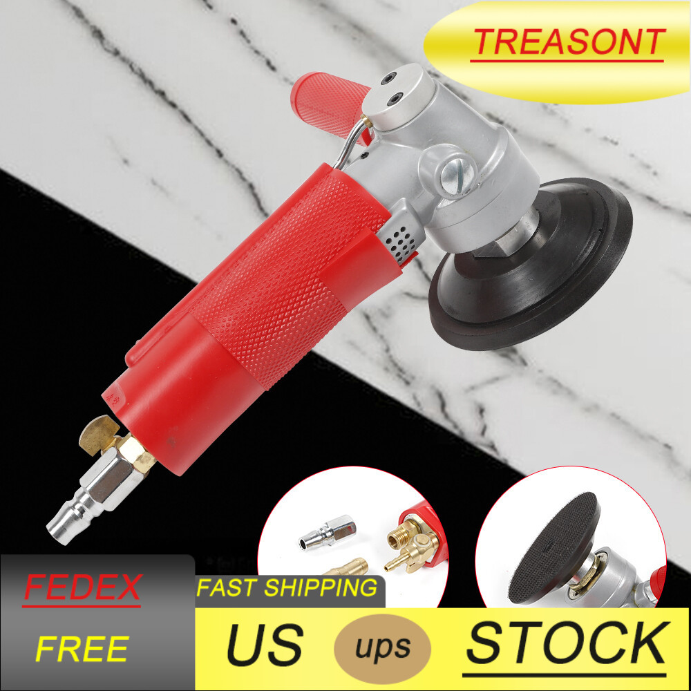4 inch Pneumatic Grinder Air Wet Jet Air Polisher Water Sander Granite 4300 Rpm