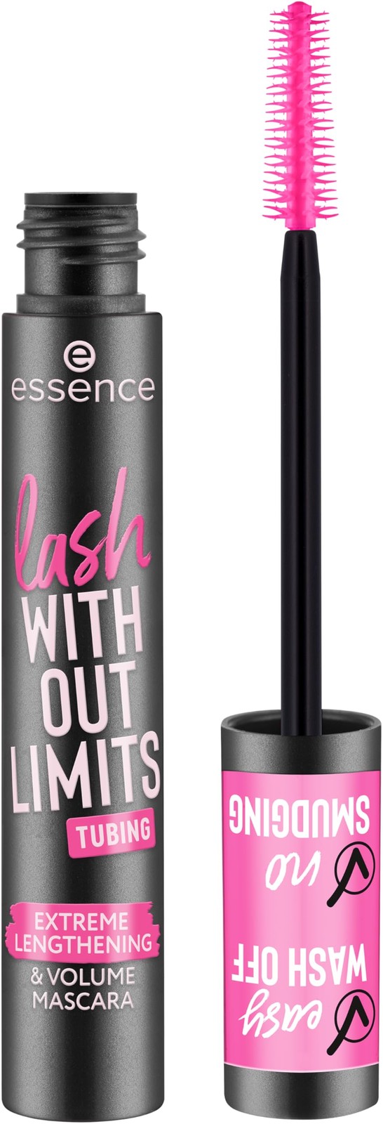 essence | Lash Without Limits Tubing Extreme Lengthening & 04 | Black