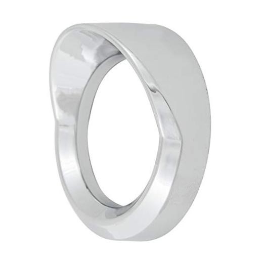 67798 Chrome Plastic Small Gauge Cover with Visor for 1 Count (Pack of 1)