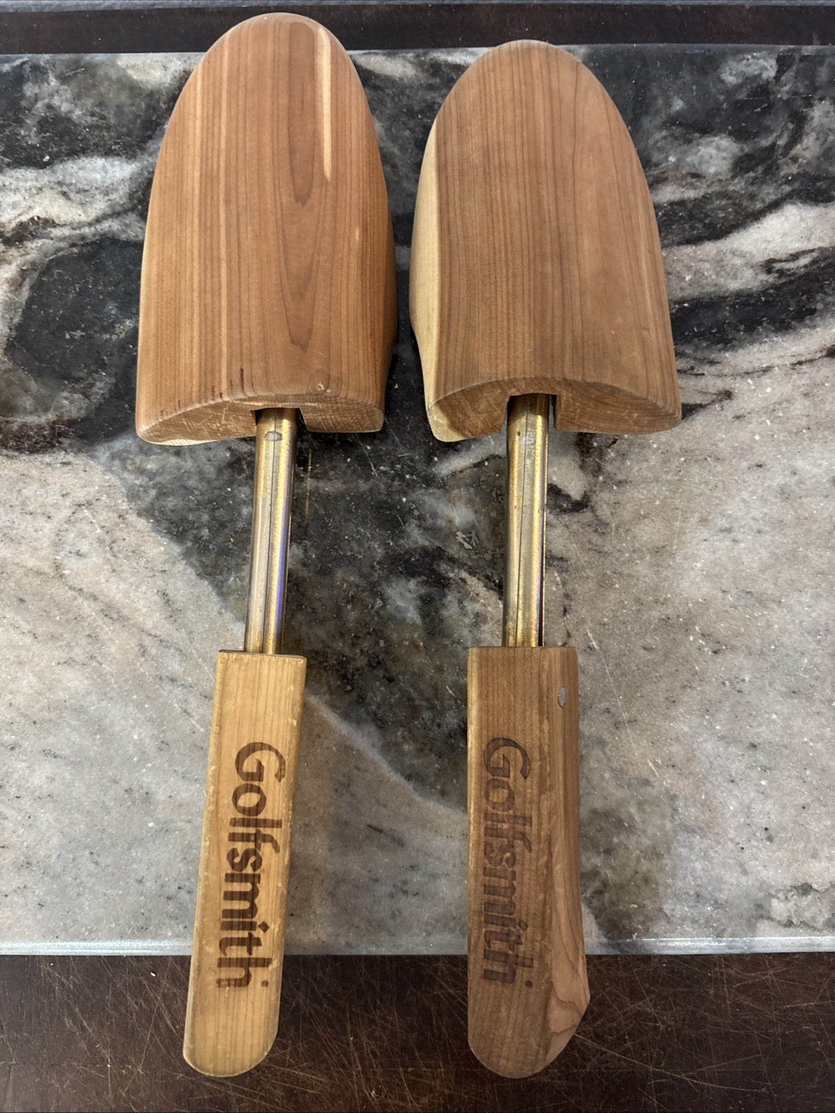 Golfsmith Wooden Shoes Tree 2-Pack Adjustable Shoe Tree Cedar Wood