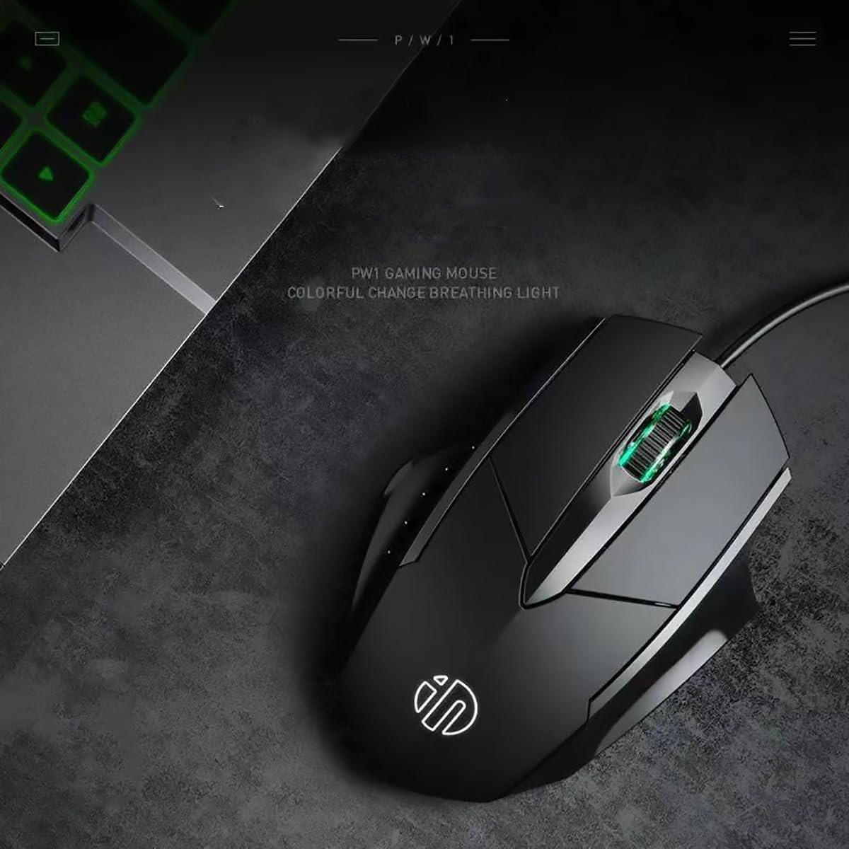 USB Computer Mouse Wired, Silent Click Corded Mouse 3-Button Wired Optical Mo...